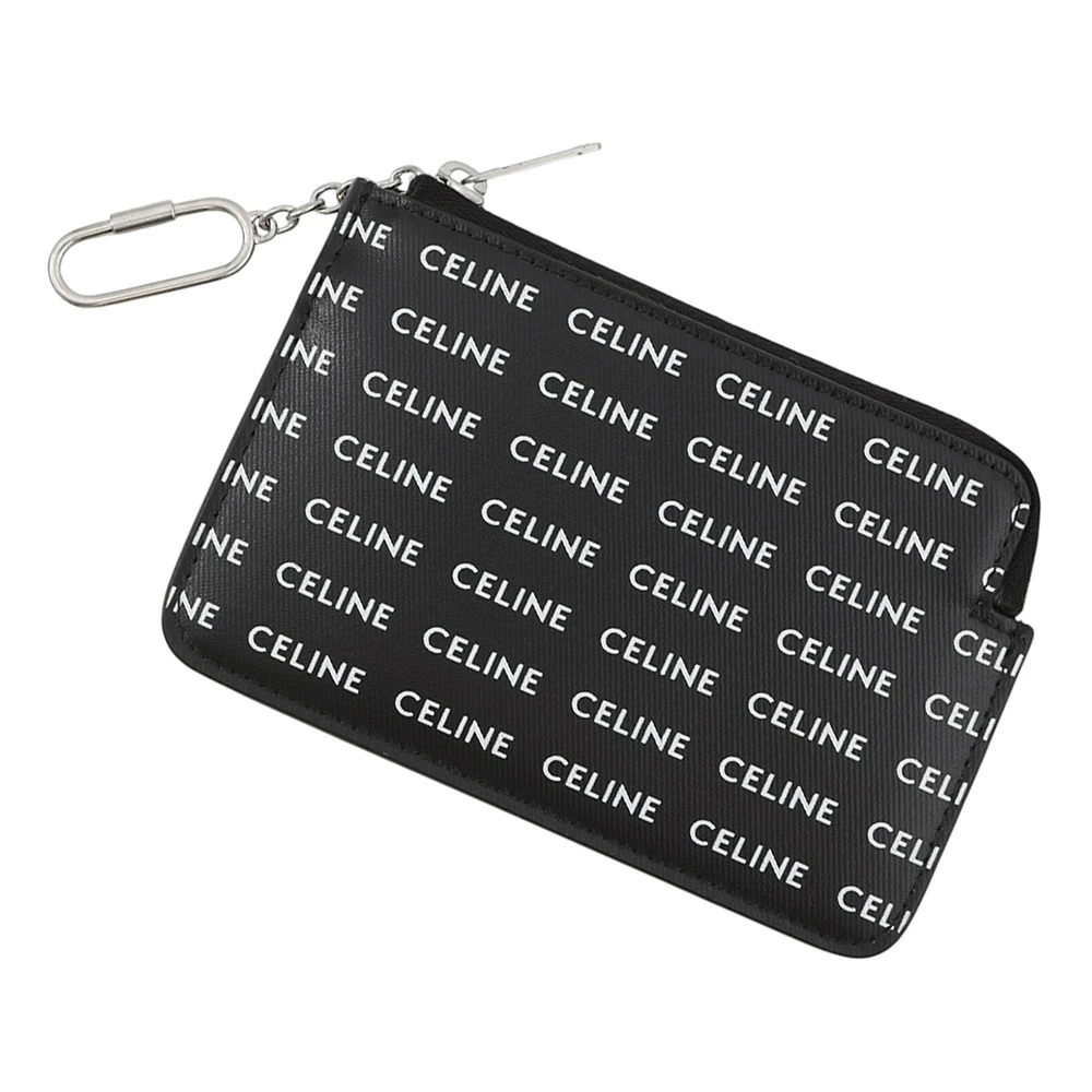 Celine coin case Wallet card black white wallet purse